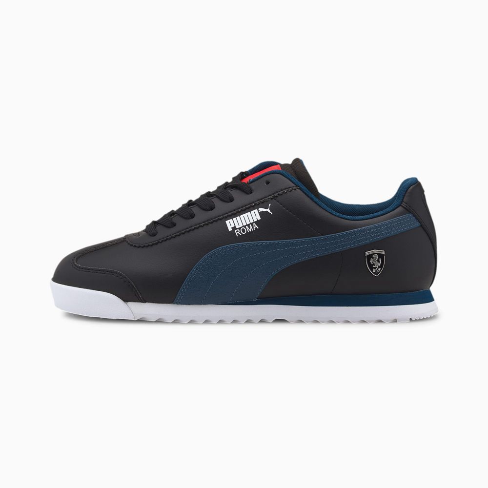 Puma Scuderia Ferrari Style Roma Férfi Motorsport Cipő - Fekete ( Hungary - WFERX4906 )